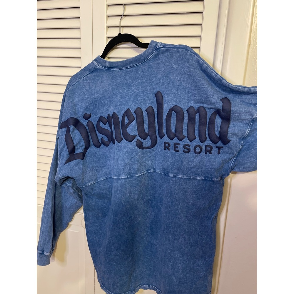 Disneyland Resort Spirit Jersey Blue Mineral Wash Long Sleeve Unisex
